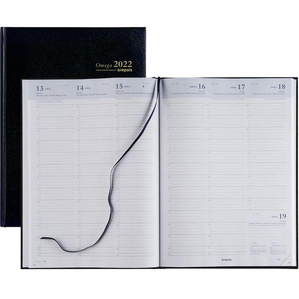 Calendario Brepols "Omega 30"" 2022 210 X 290 Mm Blu"-image