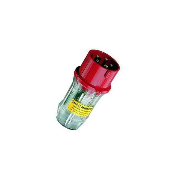 Campo Rotante 32A, 5P, 6H, 400V, IP44 - Indicatore Di Sequenza Fasi A Led 1415-image