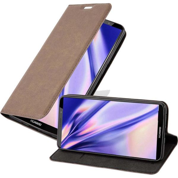 Cadorabo Custodia Per Huawei Mate 10 Pro Custodia Protettiva In Marrone Custodia Per Cellulare Cover Chiusura Magnetica-image