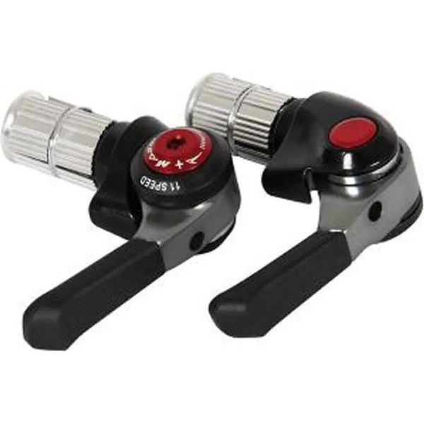 Set Leva Cambio Massi Bar-End 11S Nero,Argento Nero,Argento Taglia Unica-image