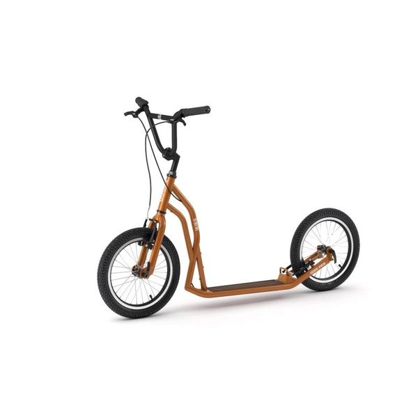 Yedoo S1616 - Per Adulti E Ragazzi, Fino A 150 Kg, Con Pneumatici 16/16 E Manubrio Regolabile Arancione-image