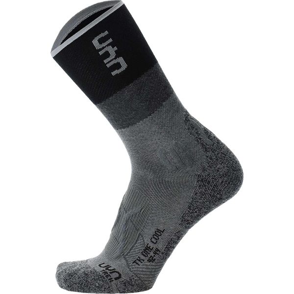 Uyn Damen Trekking Socken - Trekking One Cool Socks, Wandersocken, Logo Schwarz/Grau 37-38-image