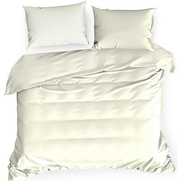 Biancheria Da Letto In Raso 140X200 Nova Crema Monocromatica Eurofirany-image