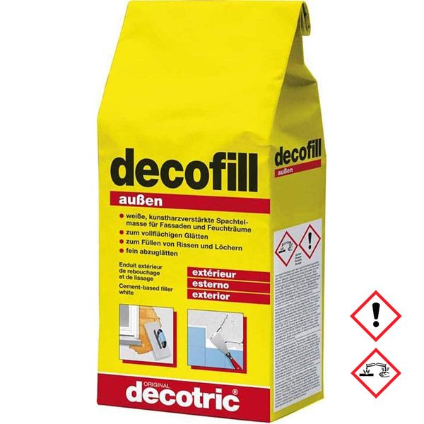 Decotric Decofill Stucco Per Esterni Resistente Alle Intemperie E All'acqua 1000G-image