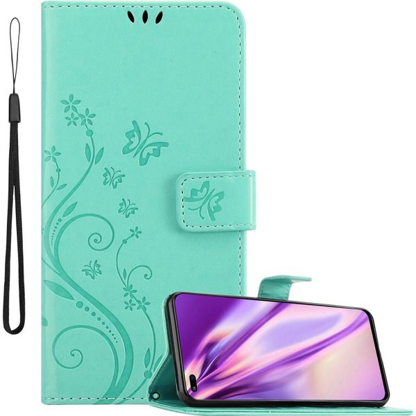 Cadorabo Cover Per Honor 50 Lite Cover Protettiva In Turchese Cover Protettiva Cover Per Telefono Cellulare Cover Fiori Custodia Fiore-image