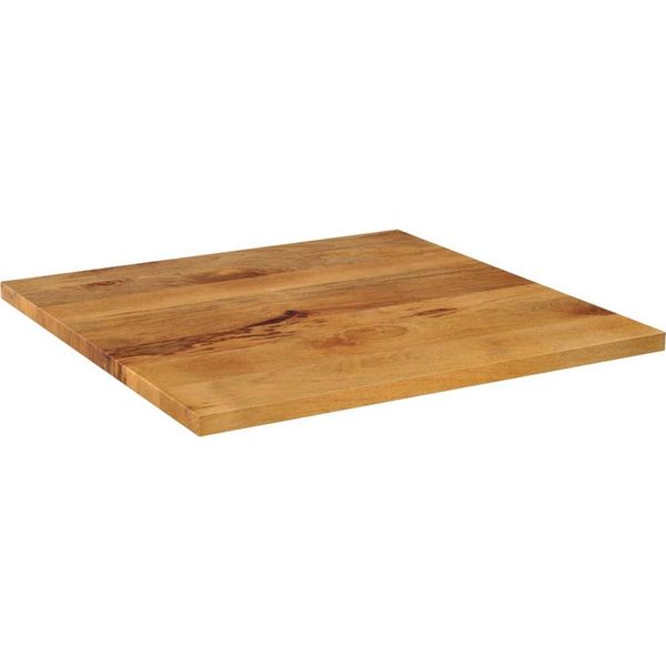 Vidaxl Piano D'appoggio 70X70X2,5 Cm Quadrato In Legno Massiccio Di Mango-image