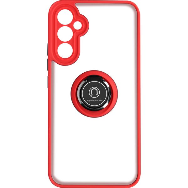 Avizar, Cover Protettiva Galaxy A34 5G Antiurto Con Anello Magnetico, Alta Qualità, Rosso-image
