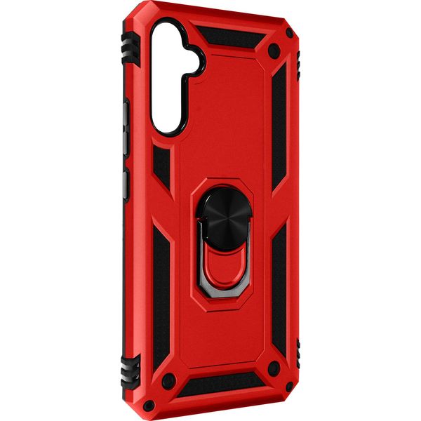 Avizar, Custodia Protettiva Galaxy A34 5G Resistente Agli Urti Con Anello Magnetico Design Elegante, Rosso-image