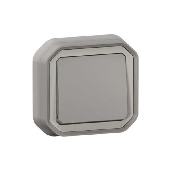 Legrand Plexo Nuova Copertura Per Commutatore Da Superficie A Prova Di Umidità A 1 Canale, Morsetti A Innesto, IP55 Grigio, 069811L-image