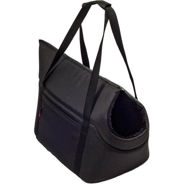 Borsa Per Cani Borsa Da Trasporto Per Cani Borsa Da Trasporto Per Gatti Box New Black Minky L-image