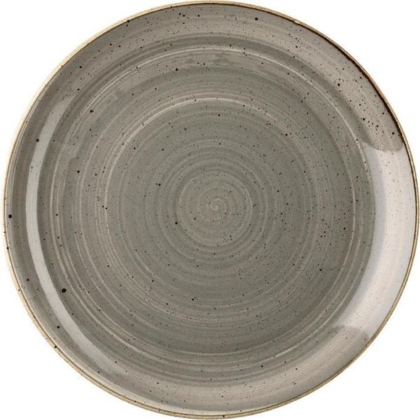 Piatti Churchill Stonecast Coupe, Rotondi, Grigio Pepe, 260 Mm (12 Pezzi)-image