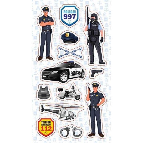 Adesivi Della Polizia (Scuola E Cancelleria)-image