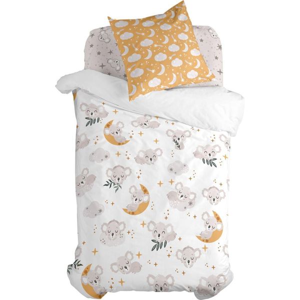 Set Copripiumino Happyfriday Moshi Moshi Baby Koala Colorful Materasso Singolo 2 Pezzi-image