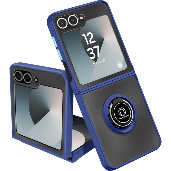 Avizar, Custodia Protettiva Galaxy Z Flip 6 Resistente Agli Urti Con Supporto Magnetico, Blu-image