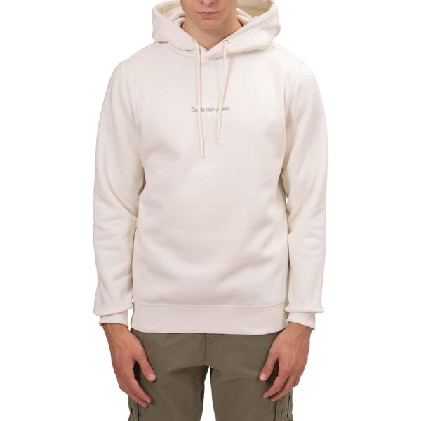 Calvin Klein Jeans - Felpa Invernale Uomo Con Ricamo Logo - Taglia Xl-image