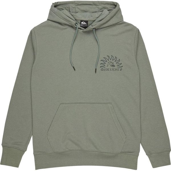 Quiksilver Graphic Mix Felpa Con Cappuccio Verde S Uomo Verde S-image