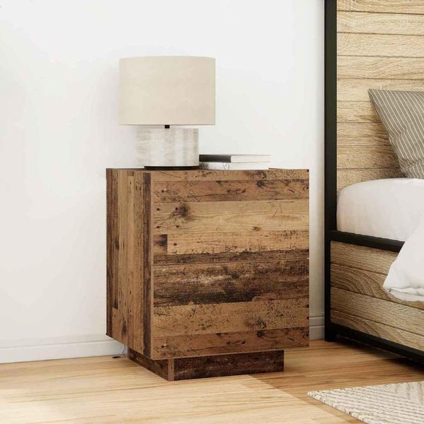 Maison Exclusive - Comodino Con Cassetti Legno Antico 45 X 40 X 55 Cm Materiale Ligneo-image