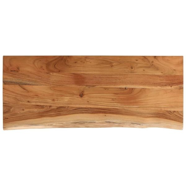 Syfax™ Piano Tavolo 90X40X3,8 Cm Rettangolare Legno Acacia Bordi Vivi-image