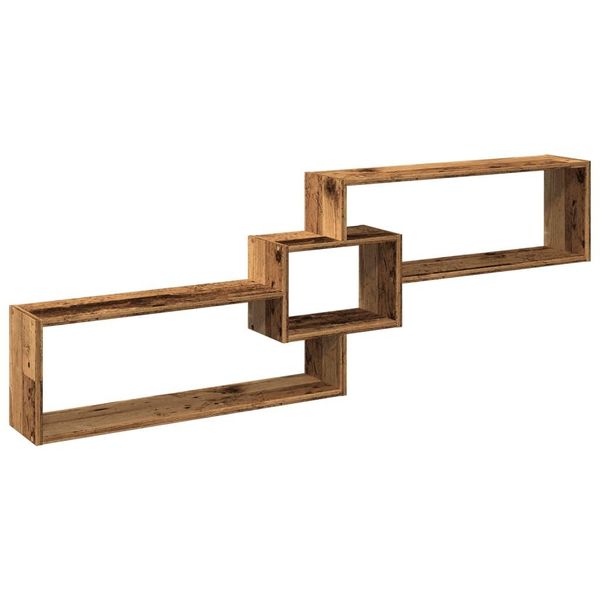 Syfax™ Mobile A Parete 158X18X53 Cm Legno Antico In Legno Multistrato-image