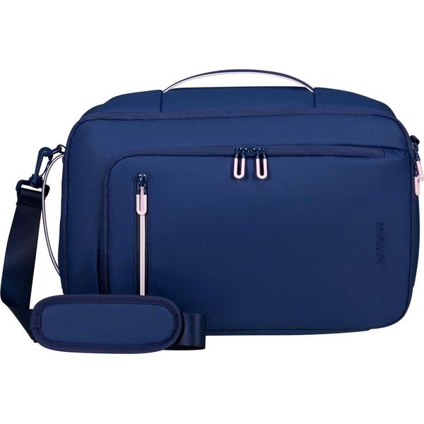American Tourister Borsa Da Viaggio Borsa A Tracolla Con Scomparto Per Laptop Puffypop 3-Way Boarding Bag 14" 21L Navy Blu Scuro"-image