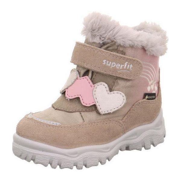 Superfit Husky+ Scarpe Invernali Da Bambina Foderate Beige Rosa 22-image