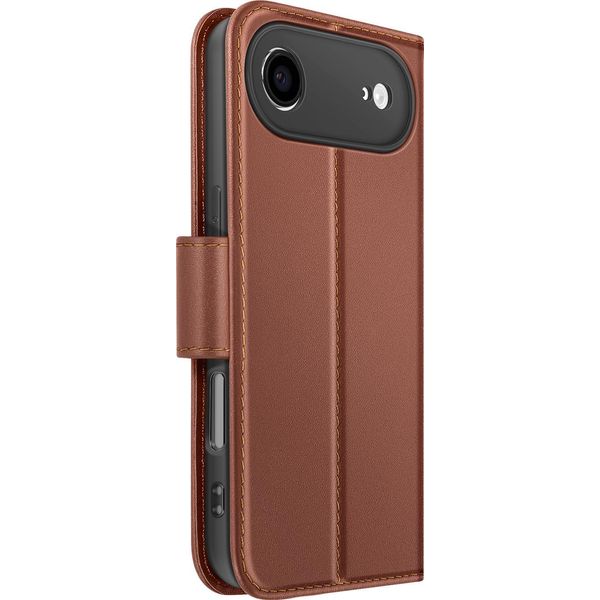 Avizar, Custodia Portafoglio Iphone Air Premium In Pelle Con Funzione Stand, Marrone-image