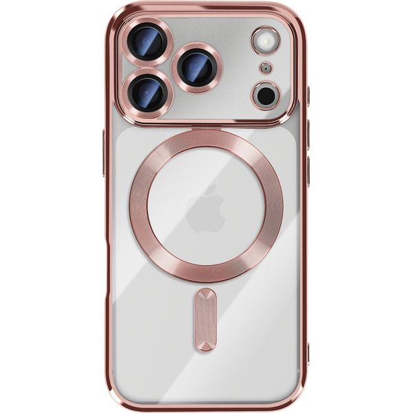 Avizar, Custodia Protettiva Per Iphone 17 Pro Magsafe Compatibile Con La Cornice Cromata Lucida, Rosa-image