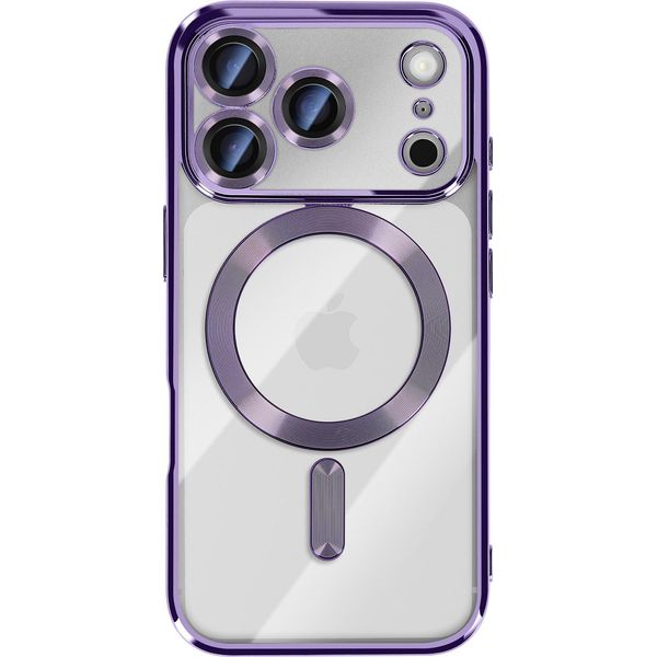 Avizar, Custodia Protettiva Per Iphone 17 Pro Magsafe Compatibile Con La Cornice Cromata Elegante, Viola-image