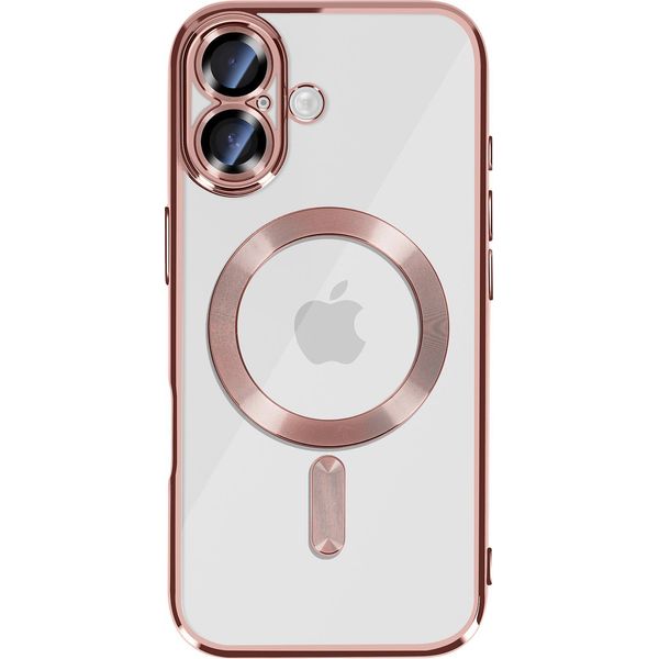 Avizar, Custodia Protettiva Per Iphone 17 Magsafe Compatibile Con La Cornice Cromata, Elegante, Rosa-image