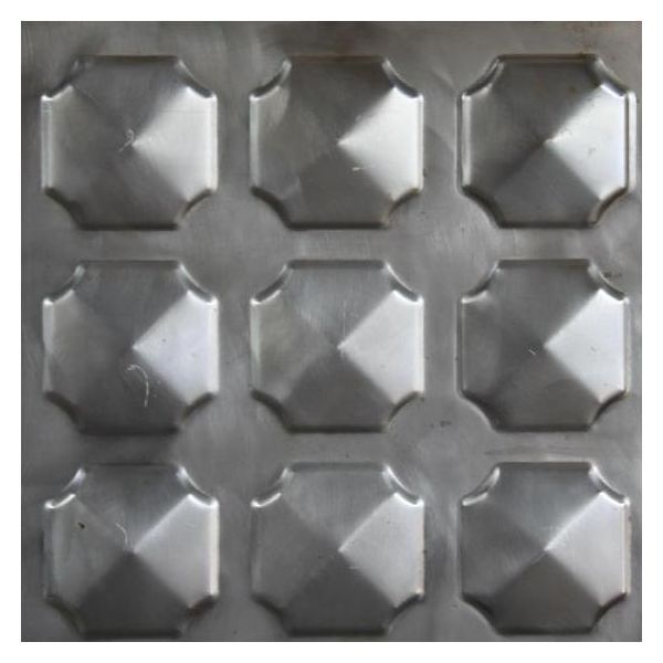 Lamiera Decorativa Logistsystem / Lamiera Decorativa In Formato 100X100Mm | Lamiera D'acciaio Testurizzata 100X100Cm | Decoro 56.070.12.DM-image
