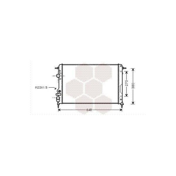 Van Wezel 43002266 - Oe 7700429769 Radiatore, Raffreddamento Motore Per Megane I, Scenic I-image