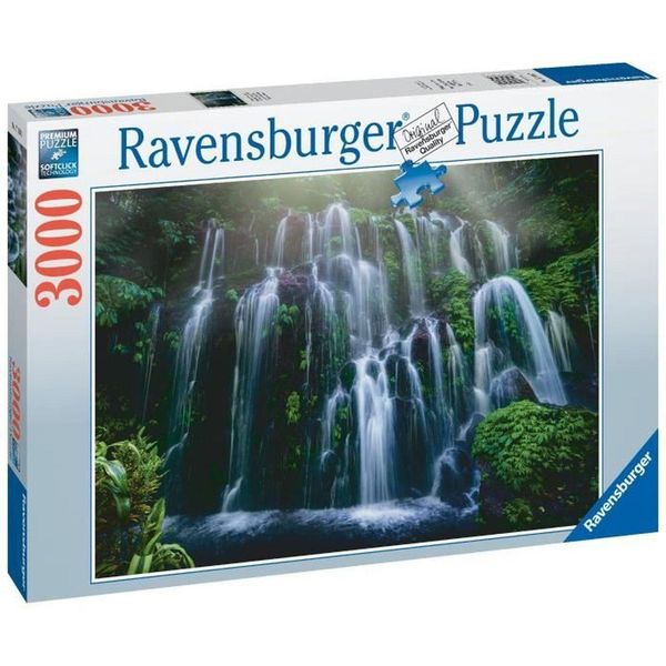 3000 Piece Puzzle - Ravensburger - Waterfalls. Bali - Landscape And Nature - Adult - 2 Year Warranty-image