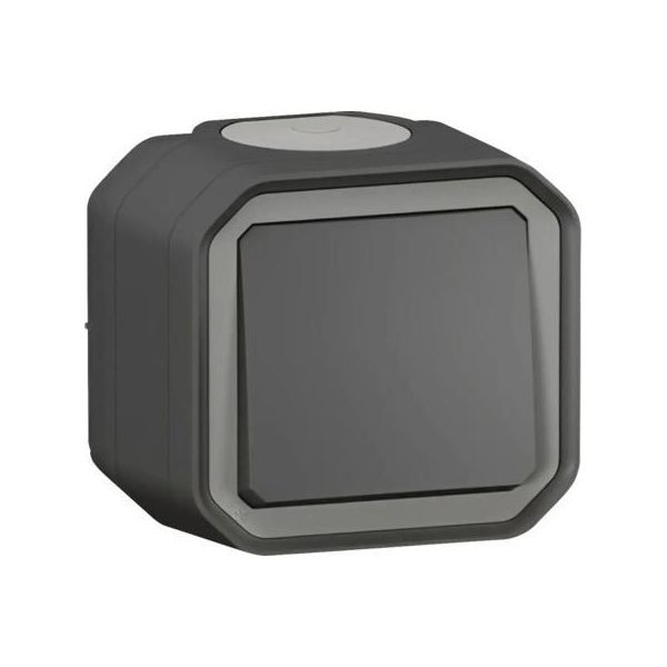 Legrand Plexo New Commutatore A 1 Via Da Superficie, Impermeabile, IP55 Antracite 069761L-image