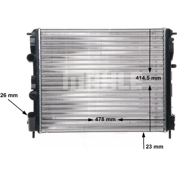 Mahle Cr 36 000S - Radiatore Oe 7700428082, Raffreddamento Motore Per Logan, Clio Ii, Kangoo (Kc), Kangoo (Fc), Logan I, Thalia I (Lb), Thalia Ii (Lu)-image