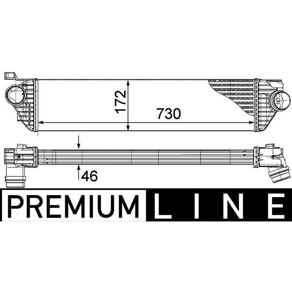 Mahle Ci 386 000P Intercooler Llk Per Opel Movano B Furgone (X62) Turbo Intercooler-image
