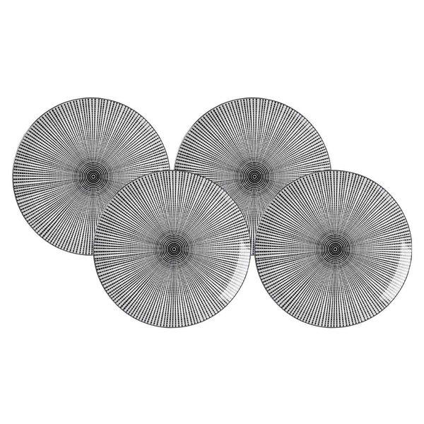 Ritzenhoff & Breker Speiseteller Takeo Stripes ø 26,5 Cm 4Er Set-image