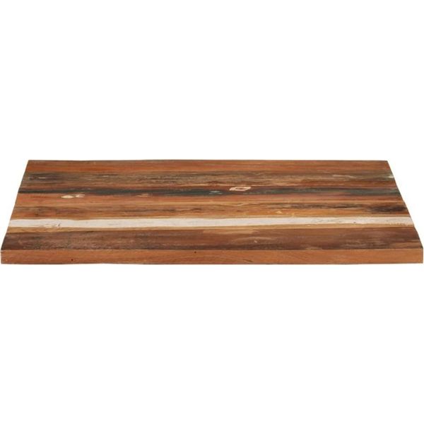 Syfax™ Piano Tavolo Quadrato 70X70 Cm 25-27 Mm In Legno Di Recupero-image