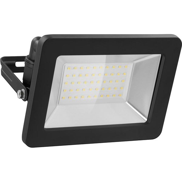 Goobay Faretto Led Per Esterni, 50 W Con 4250 Lm, Luce Bianca Neutra 4000 K E Passacavo M16 Nero-image