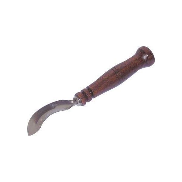 Raschietto P In Acciaio Inox 17 Cm, Manico In Legno.-image