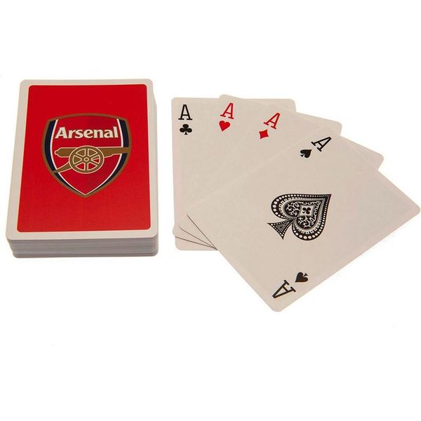 Arsenal Fc - Carte Da Gioco, Crest TA9539 (Taglia Unica) (Rosso/Bianco)-image