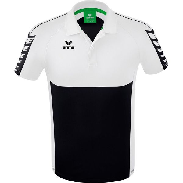 Erima Football Six Wings Polo Uomo Bianco Nero Taglia Xxxl-image