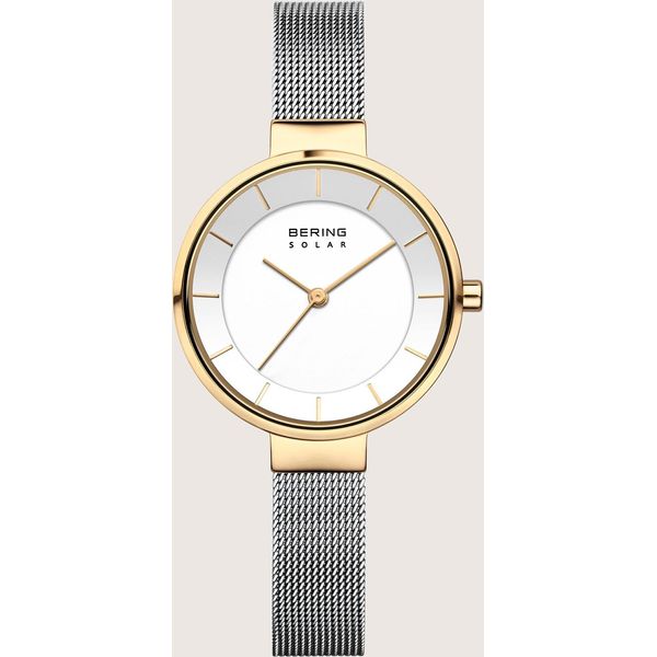 Bering Orologio Da Donna Orologio Da Polso Oro Solare - 14631-024 Acciaio Inossidabile-image