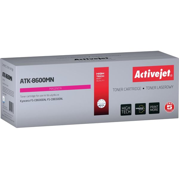 Activejet ATK-8600MN Toner (Replacement For Kyocera TK-8600M; Supreme; 20000 Pages; Magenta)-image