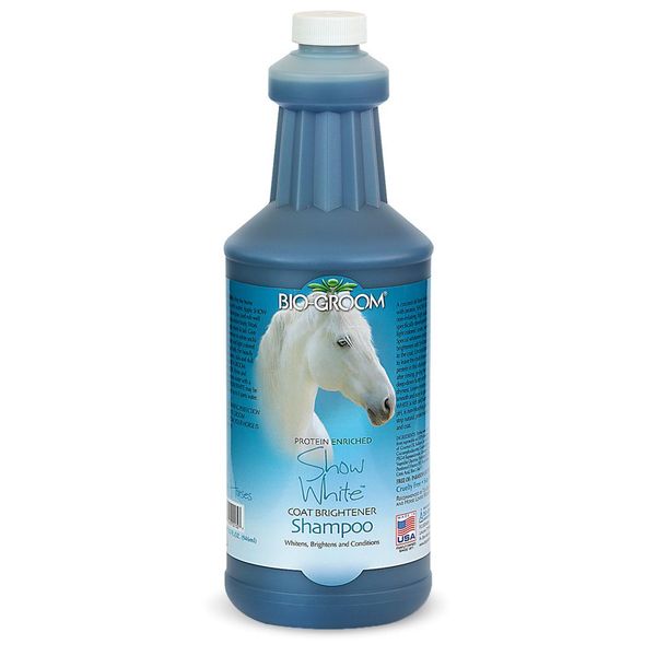 Biogroom Show White Horse Coat Brightening Shampoo, Concentrato 1:8, 946 Ml (Diluito 8514 Ml)-image
