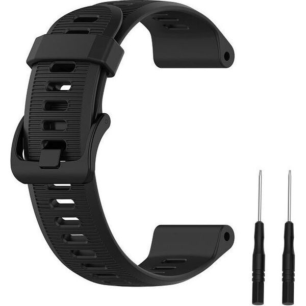 Inf Cinturino Per Orologio In Silicone Forerunner 945/935, Garmin Fenix 5 Nero-image