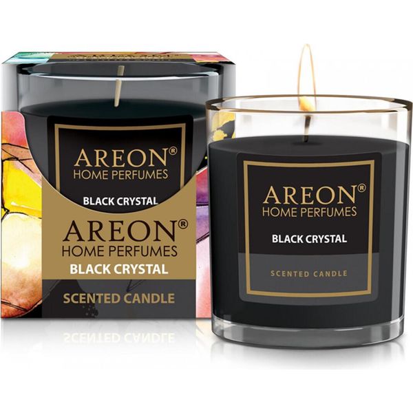 Candela Profumata Originale Areon In Vaso 120G - Fragranza: Cristallo Nero-image