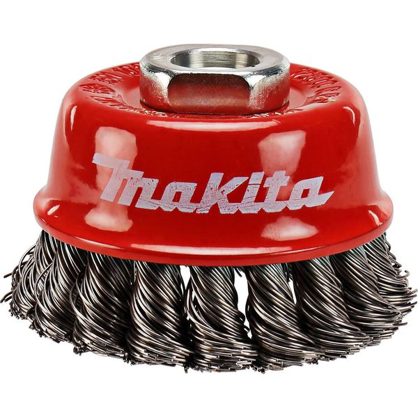 Makita Spazzola A Tazza 65 Mm - 0,5 Mm - Numero Di Ciuffi 18 - M14-image