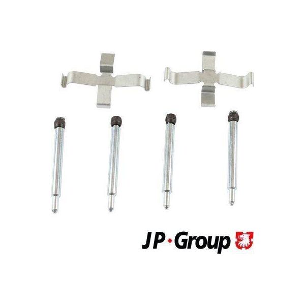 Jp Group 4964002510 Kit Accessori Pastiglie Freno A Disco Posteriore Per Volvo V40 Estate (645) V70 I (875, 876) 850 Estate (855) 940 Ii Estate (945) 940 Estate-image