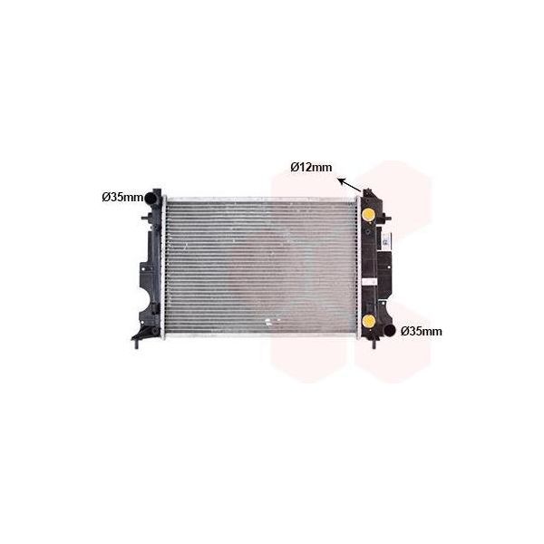 Van Wezel 47002027 Radiatore Radiatore Ad Acqua Radiatore Motore-image