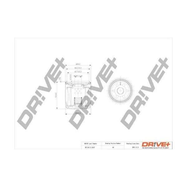 Dr!Ve+ DP1110.11.0157 - Filtro Olio Oe 25181616 Per Aveo (T250, T255), Spark (M200, M250), Spark (M300)-image